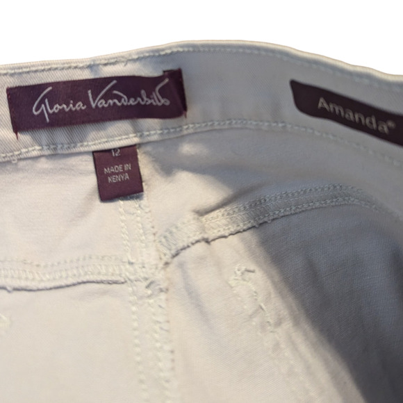 GLORIA VANDERBILT Amanda Gray Denim Jeans Women's Size 12A NEW - Picture 10 of 10